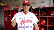 Osuna, en su etapa con los Diablos Rojos