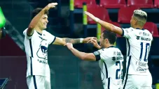 Pumas festeja una anotación ante La Máquina