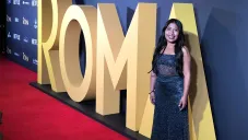 Yalitza Aparicio en una de las alfombras rojas de Roma