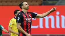 Ibrahimovic durante un partido con el AC Milan
