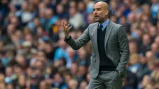 Pep Guardiola durante un duelo del Manchester City