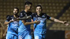 Kevin Lara festeja su anotación con la Jaiba Brava