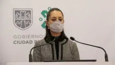 La jefa de Gobierno durante su conferencia