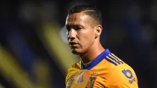 Jesús Dueñas durante un partido con Tigres