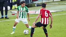 Lainez en un juego de del Betis