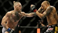 Conor McGregor y Dustin Poirier en un combate
