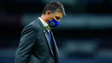 Siboldi, durante un juego de Cruz Azul