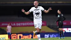 González en un partido con Pumas