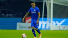 Cata Domínguez durante un partido con Cruz Azul