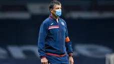 Siboldi en un partido de Cruz Azul