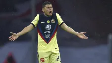 Richard Sánchez durante un duelo con América en Liga MX