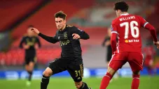 Nicolás Tagliafico durante un partido con Ajax