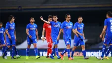 Jugadores de La Máquina tras derrota ante Pumas