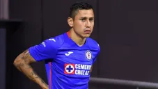 Cata Domínguez durante un partido con Cruz Azul