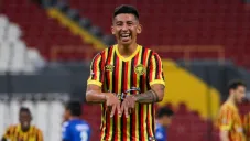 Daniel Amador luego de anotar un gol