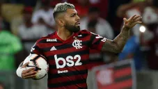 Gabriel Barbosa durante un duelo con Flamengo