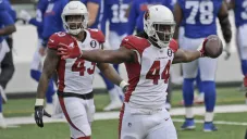 Cardinals en festejo de TD