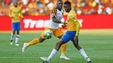 Madisha en acción con Mamelodi Sundowns