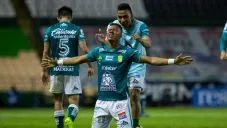 Yairo Moreno celebrando el segundo gol ante Pumas