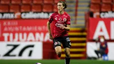 Marcel Ruíz en partido con Tijuana