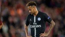 Neymar en un partido con el PSG