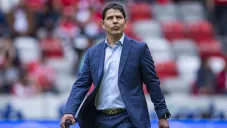 Poncho Sosa en un partido con Necaxa