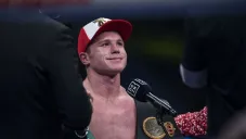 Canelo Álvarez después de una pelea