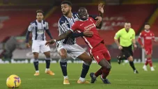 Sadio Mané ante West Bromwich
