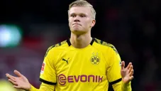 Haaland en festejo de gol