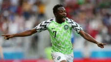 Ahmed Musa en festejo de gol