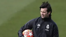 Santiago Solari tuvo su primera práctica con América
