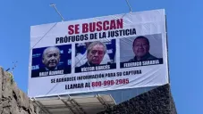 Los anuncios donde buscan la captura de Álvarez