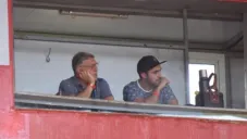 Martino en el estadio de Newells