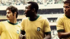 Pelé (centro) durante el Mundial de 1970