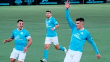 Sergio Castel celebra gol ante el Celta