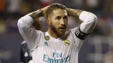 Sergio Ramos en un partido con el Real Madrid