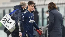 Dybala salió lesionado del partido
