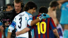 Federico Vilar y Lionel Messi en el Mundial de Clubes