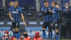 Jugadores de Chivas en festejo