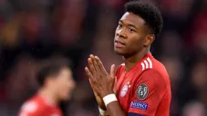 David Alaba durante un duelo con el Bayern Munich