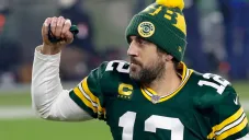 Rodgers festeja en Lambeau Field