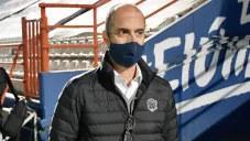 Guillermo Cantú durante un partido de Juárez