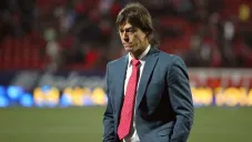 Matías Almeyda dirigiendo partido