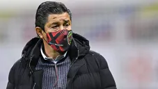 Luis Fernando Tena en un partido con Juárez