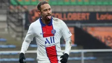 Neymar festeja un gol con el PSG