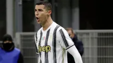 Cristiano Ronaldo festejando un gol a favor de la Juventus