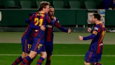 Barcelona en festejo de gol