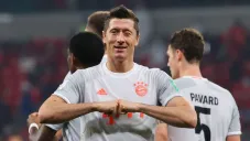 Robert Lewandowski en el partido vs Al-Ahly