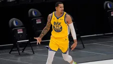 Toscano, durante un partido de los Warriors