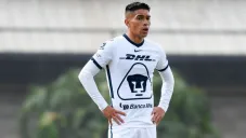 Favio Álvarez en un partido de Pumas Sub-20